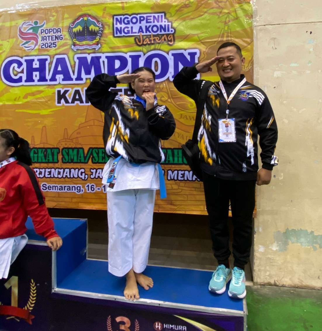 Gladiza Firli Avrilea Juara 3 Karate Popda Jateng